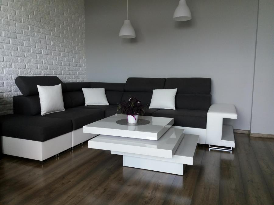 Biało czarny salon (zdjęcie od klientów)